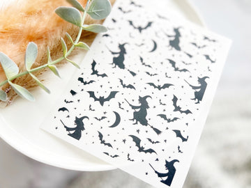 Halloween Themed Water Transfer | Magic Transfer | Water Soluble Image Transfer for Polymer Clay